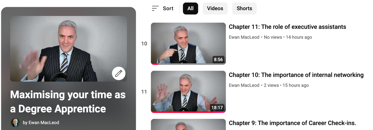 My Degree Apprenticeship course is now free on YouTube and TikTok