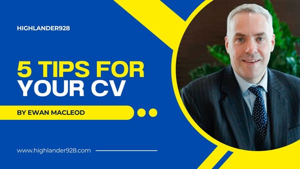 5 tips to improve your CV today